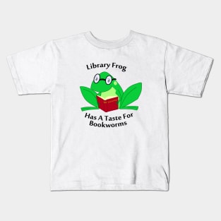 Library Frog Kids T-Shirt